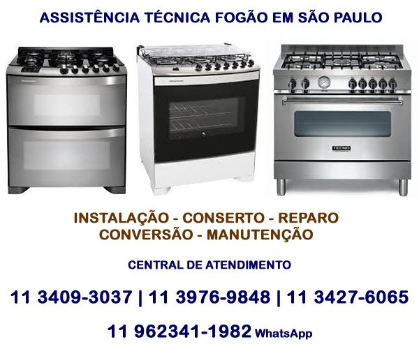 Assistência técnica fogão em São Paulo