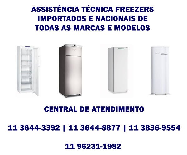 assistência técnica freezer importados e nacionais